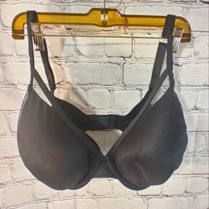 Third Love 24/7 Contour Plunge 38G Black Underwire Bra